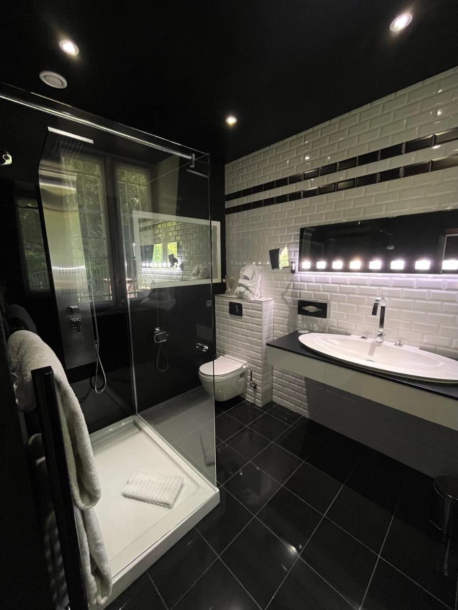 Salle de bains dans l'établissement Art Hotel