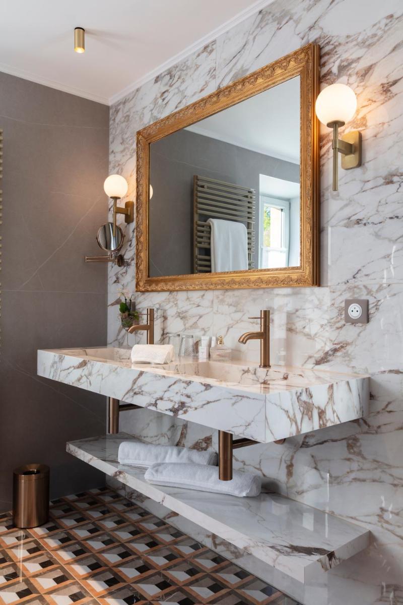 Salle de bains dans l'établissement Le Clos Alice