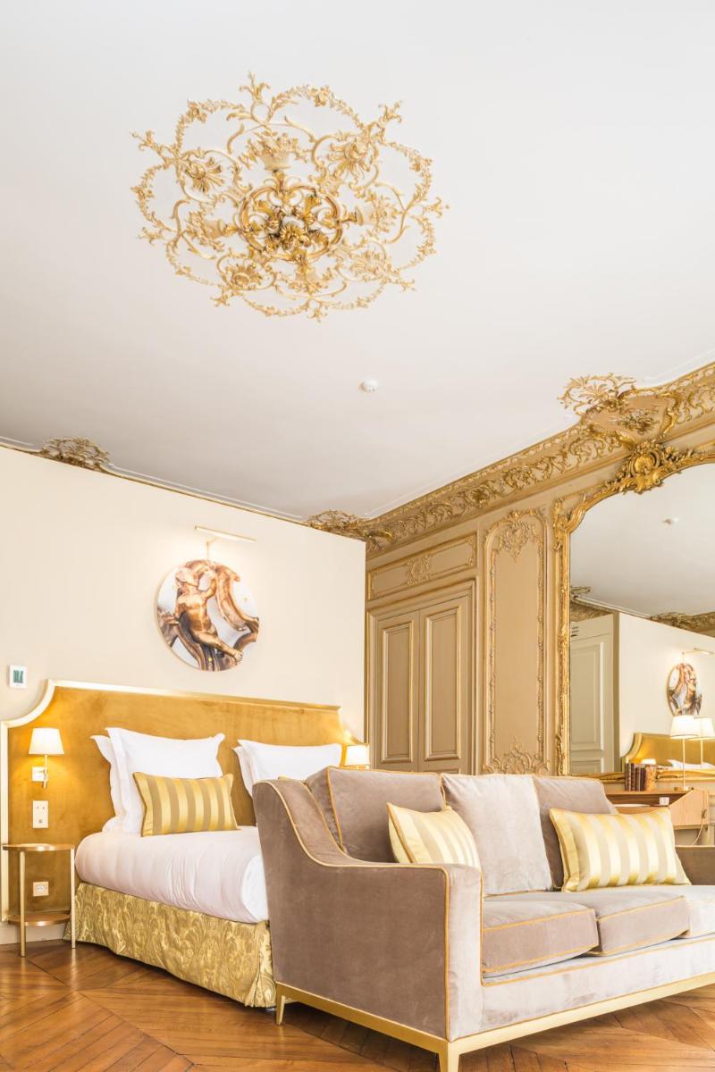 Coin salon dans l'établissement Hôtel Alfred Sommier