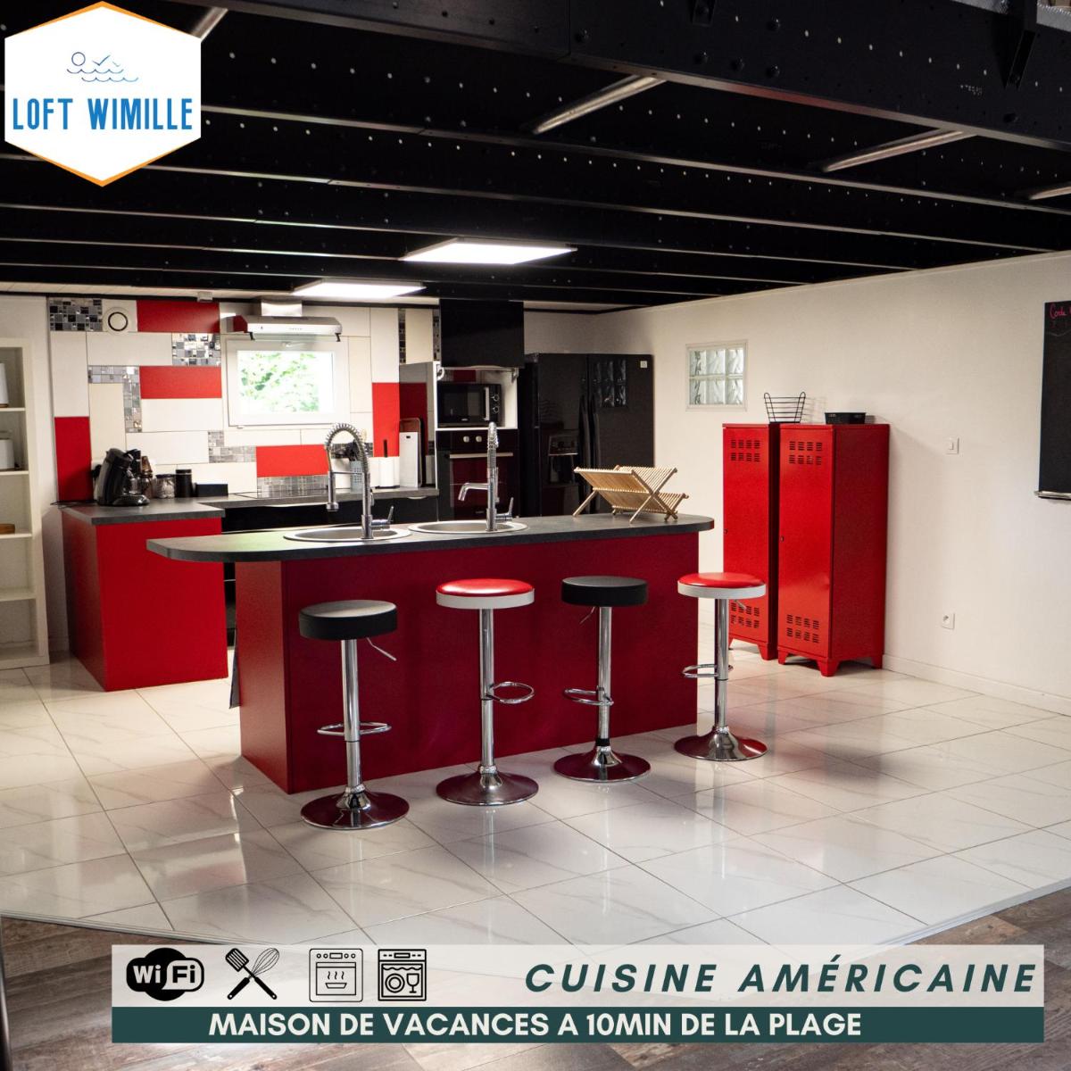 Loft Spacieux à Wimille, Proche de Nausicaa et des Plages, 8 couchages - Housity