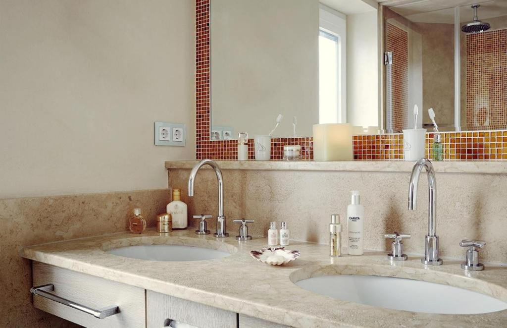 Ein Badezimmer in der Unterkunft Hotel Fährhaus