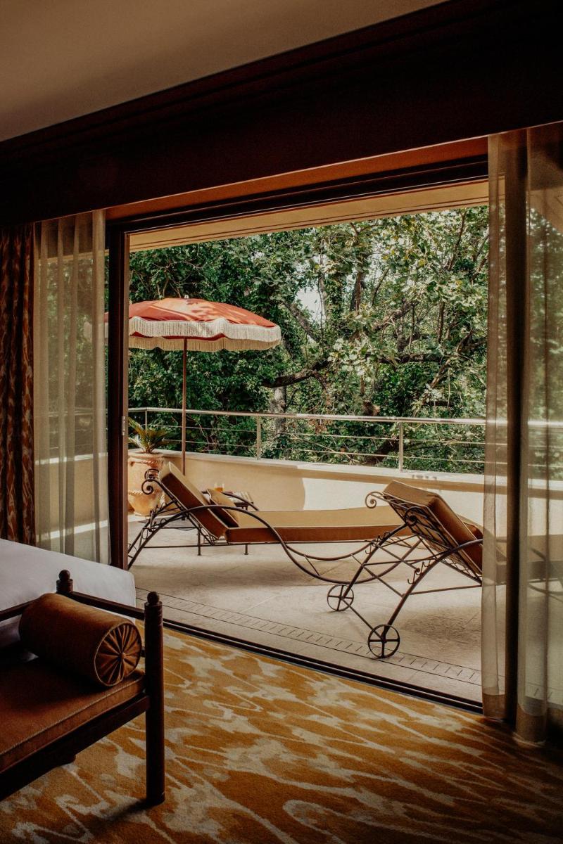 Balcon ou terrasse dans l'établissement Le Mas Candille