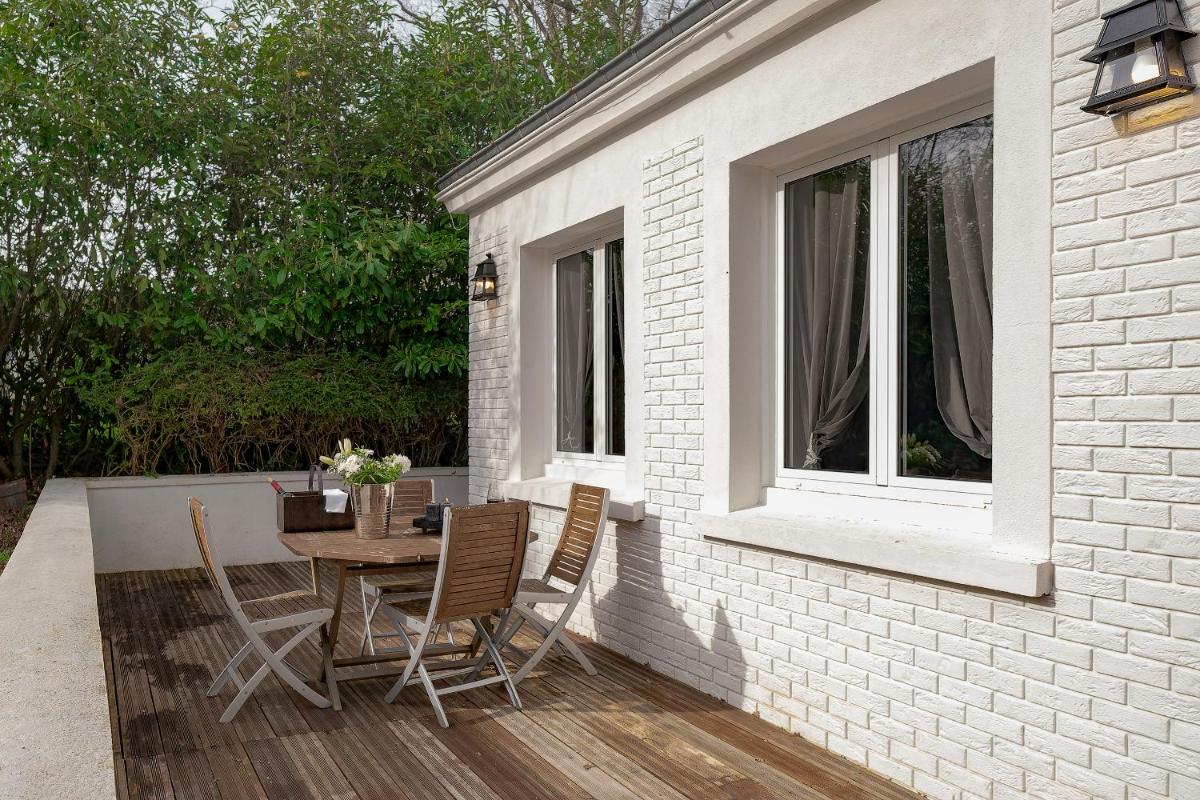 Balcon ou terrasse dans l'établissement Château de Tressé