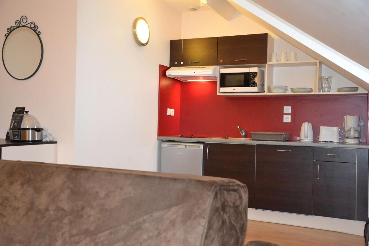 Cuisine ou kitchenette dans l'établissement Brit Hotel Spa Le Connetable