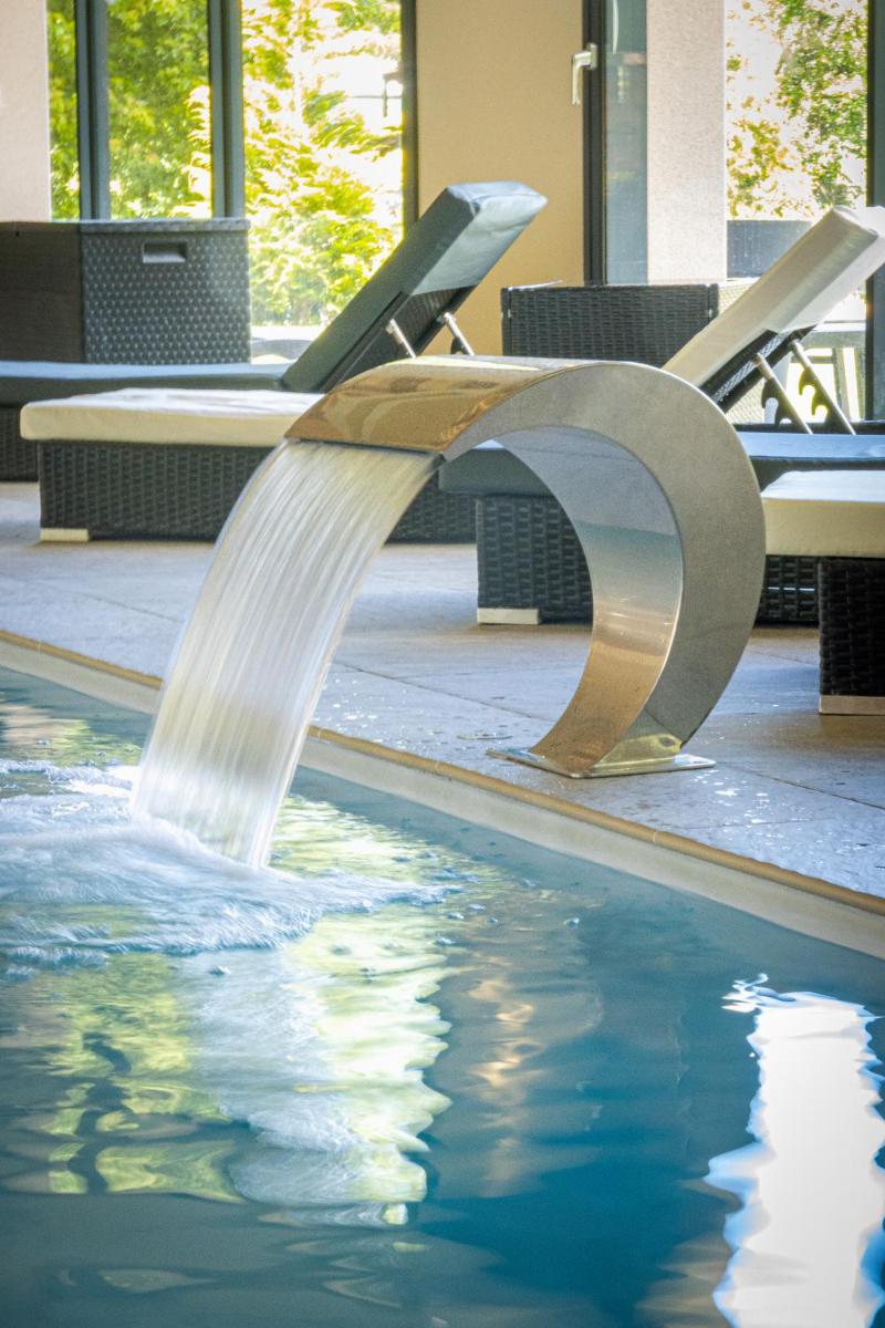 Piscine de l'établissement Logis Hôtel Le Régal & Spa ou située à proximité