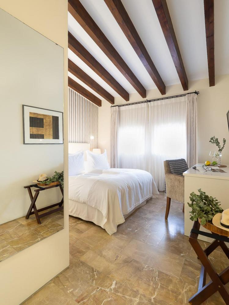 Cama o camas de una habitación en Hotel & Restaurant Jardi d'Artà