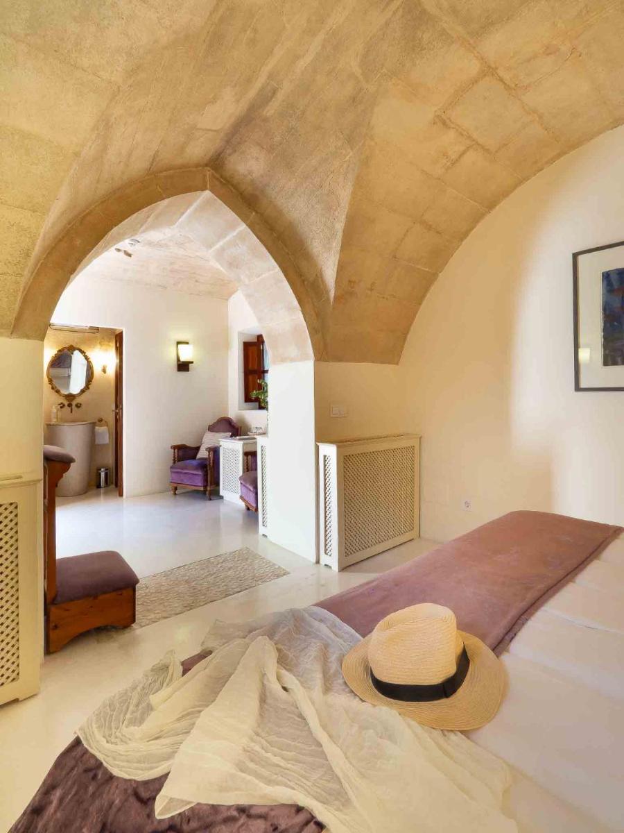 Cama o camas de una habitación en Hotel & Restaurant Jardi d'Artà