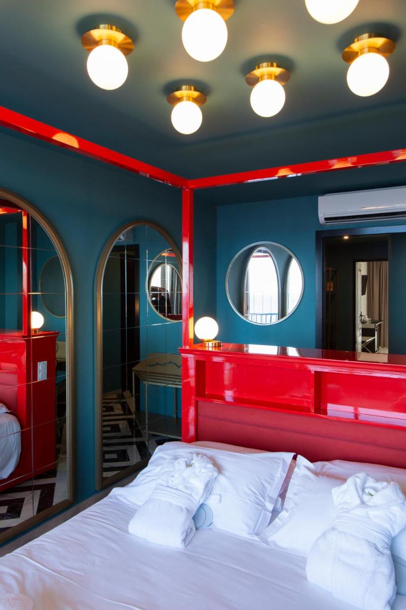 Un ou plusieurs lits dans un hébergement de l'établissement Hotel La Pietra Restaurant & Spa