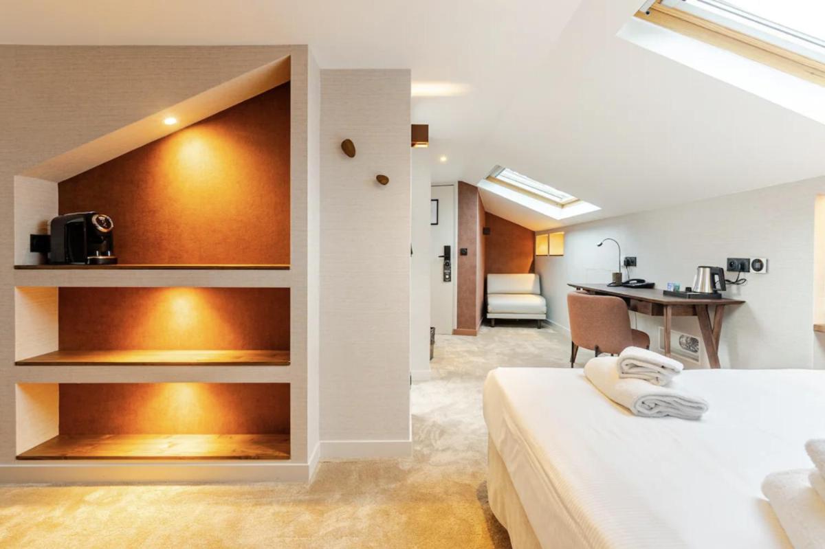 Cuisine ou kitchenette dans l'établissement Atypik Hotel