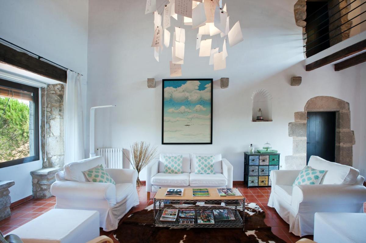 Zona de estar de Mas Falgarona Hotel Boutique & SPA