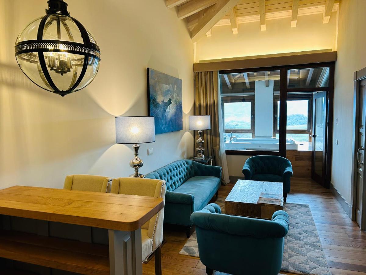 Zona de estar de Puebloastur Eco Resort Hotel & Spa