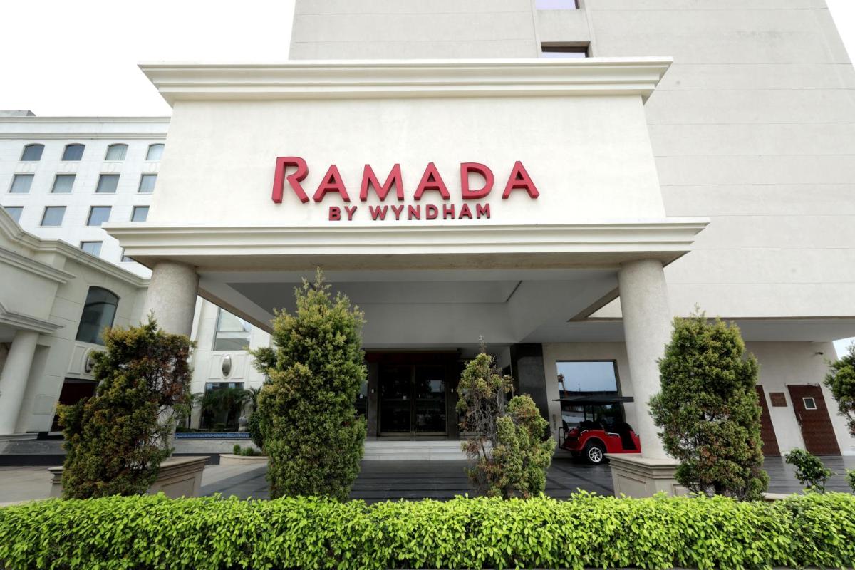 a view of the ramada by wyndham hotel at Ramada by Wyndham Lucknow Hotel and Convention Center in Lucknow