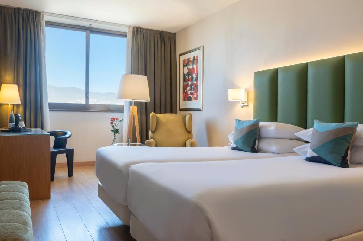 Cama o camas de una habitación en Hesperia Barcelona Sant Just
