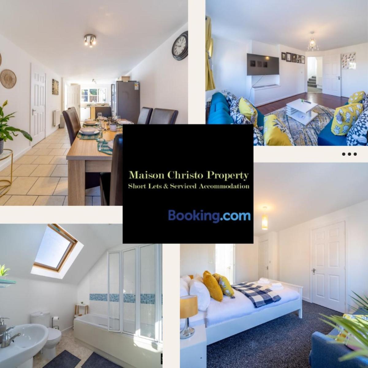 Reams Way 5Bedroom Apt Sleeps 13 in Sittingbourne with Wifi & Free Parking By Maison Christo Property Short Lets & Serviced Accommodation - Housity