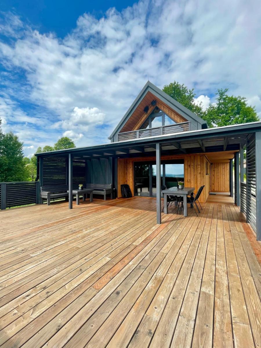 Stodoła Na Kresach - widokowy domek drewniany, całoroczny JACUZZI & SAUNA - Hizvo