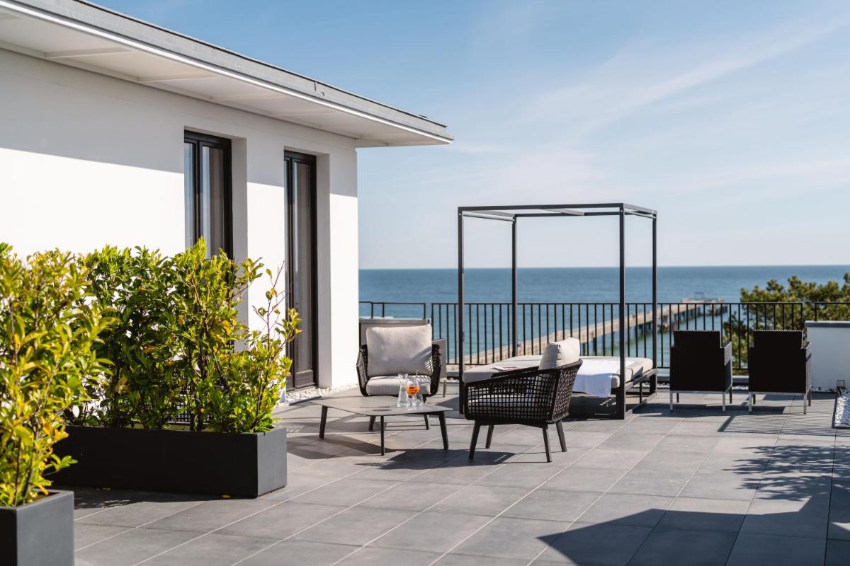 Ein allgemeiner Meerblick oder ein Meerblick von des Hotels aus
