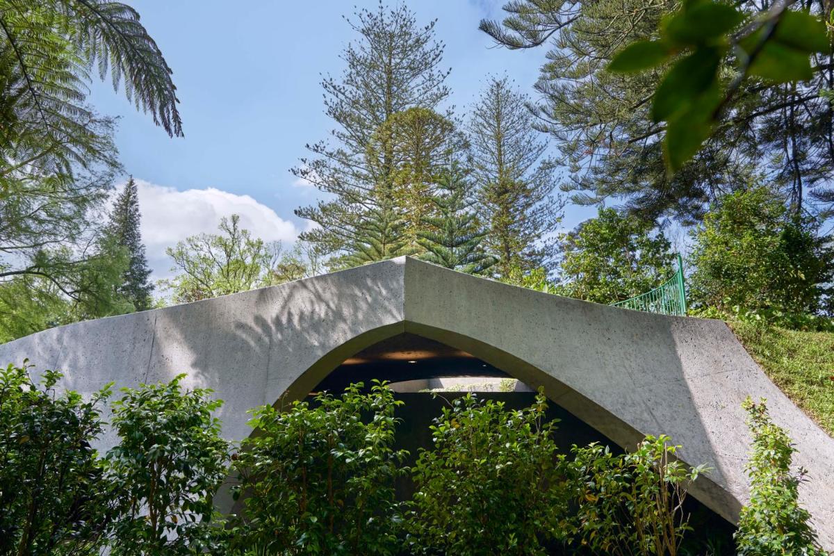 Um jardim no exterior de Terra Nostra Garden Hotel
