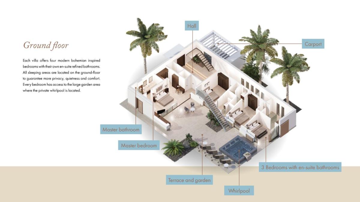 Plano de 7Pines Resort Ibiza, part of Destination by Hyatt