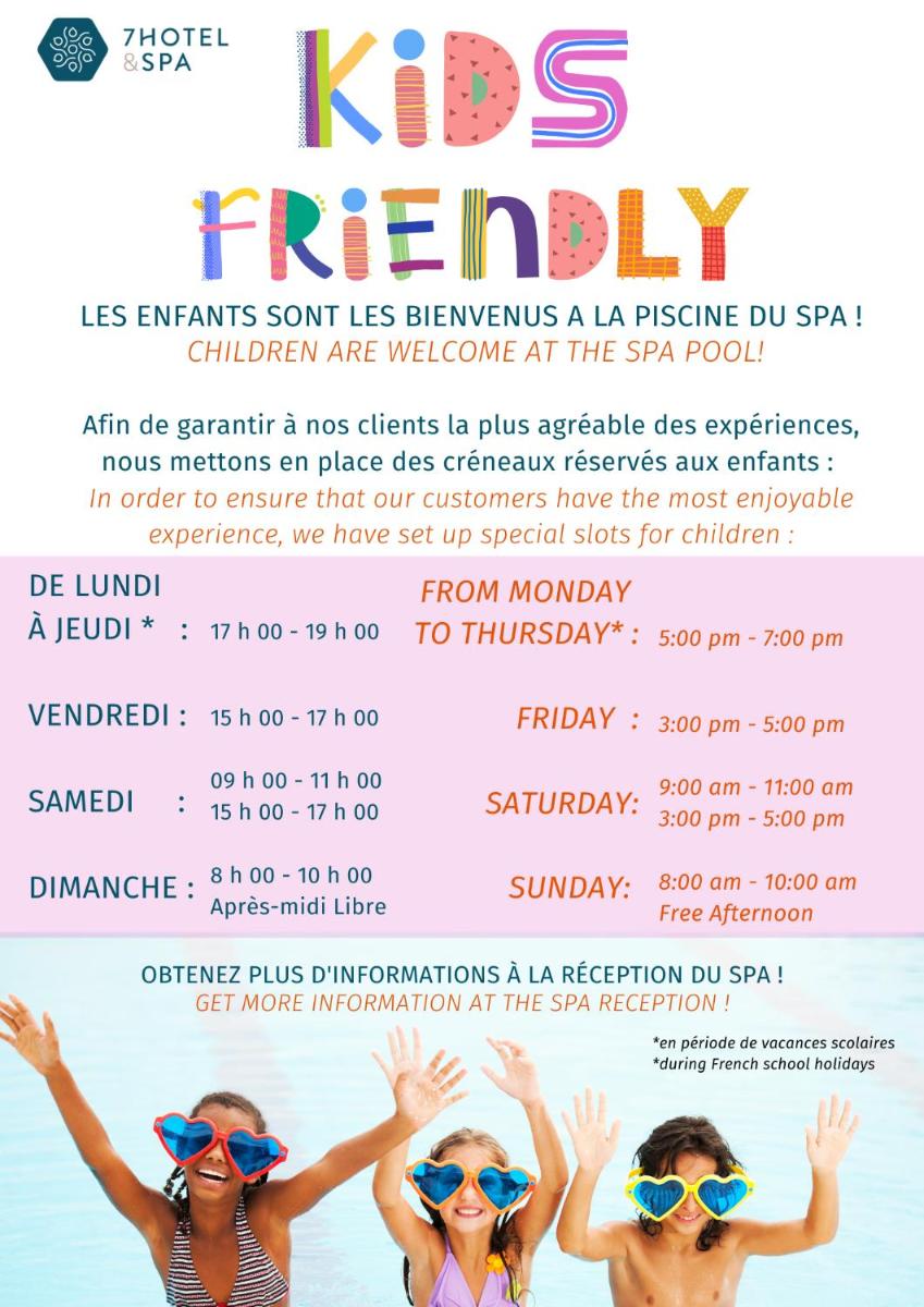 Enfants séjournant dans l'établissement 7Hotel&Spa