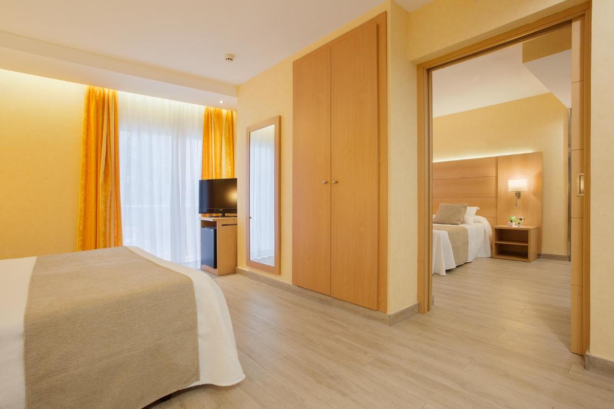Cama o camas de una habitación en Hotel Pimar & Spa