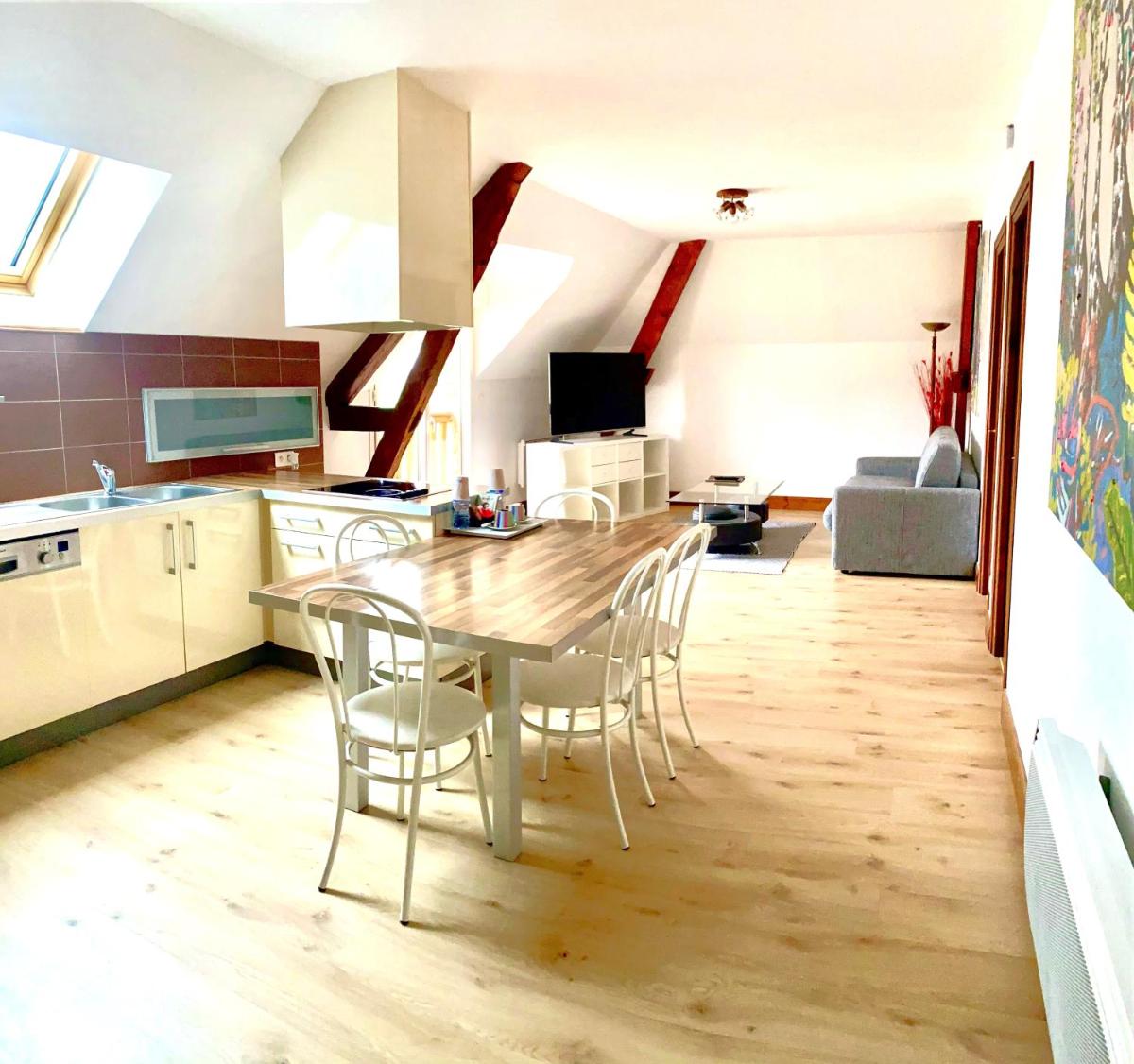 Cuisine ou kitchenette dans l'établissement Domaine de la Haie des Granges