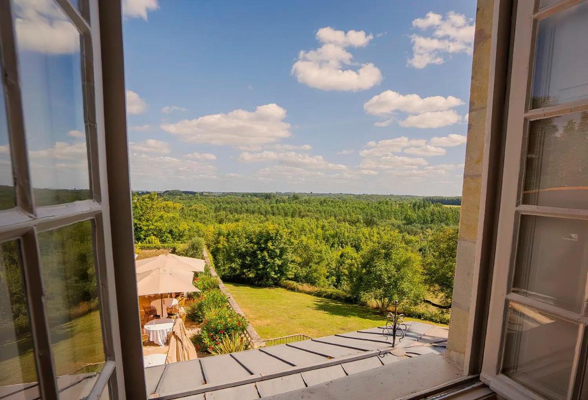 Balcon ou terrasse dans l'établissement Château De Noirieux