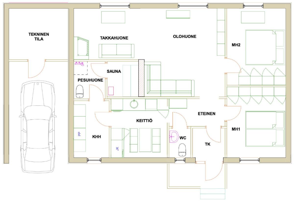 Lepikko - Helppoa majoitusta, Easy accommodation - Housity