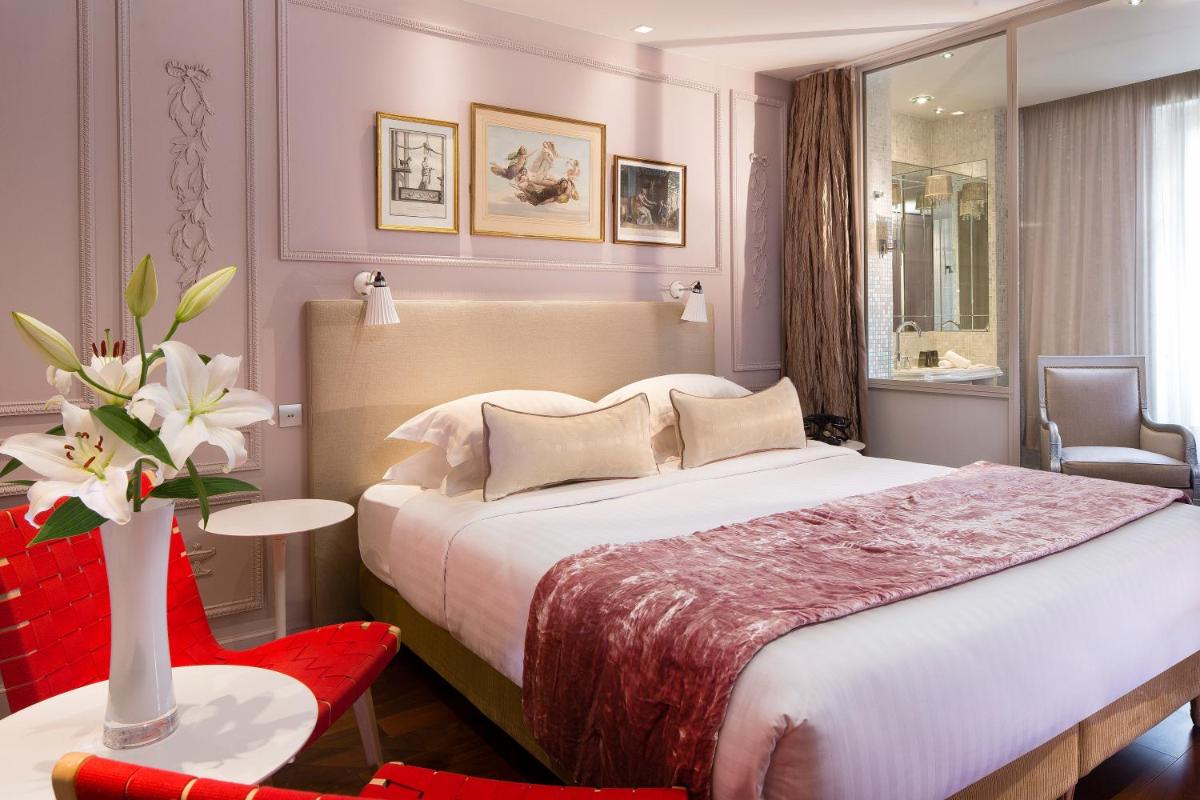Un ou plusieurs lits dans un hébergement de l'établissement Hotel & Spa La Belle Juliette