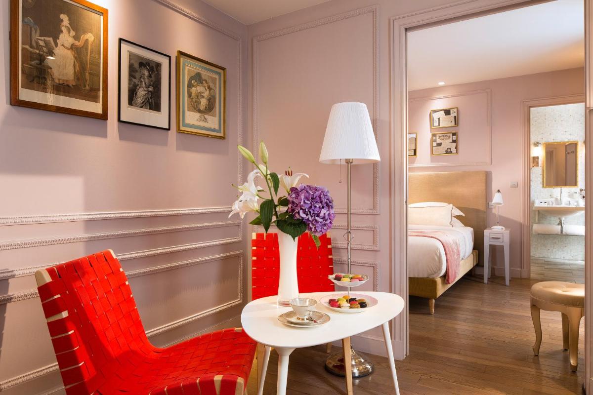 Un ou plusieurs lits dans un hébergement de l'établissement Hotel & Spa La Belle Juliette