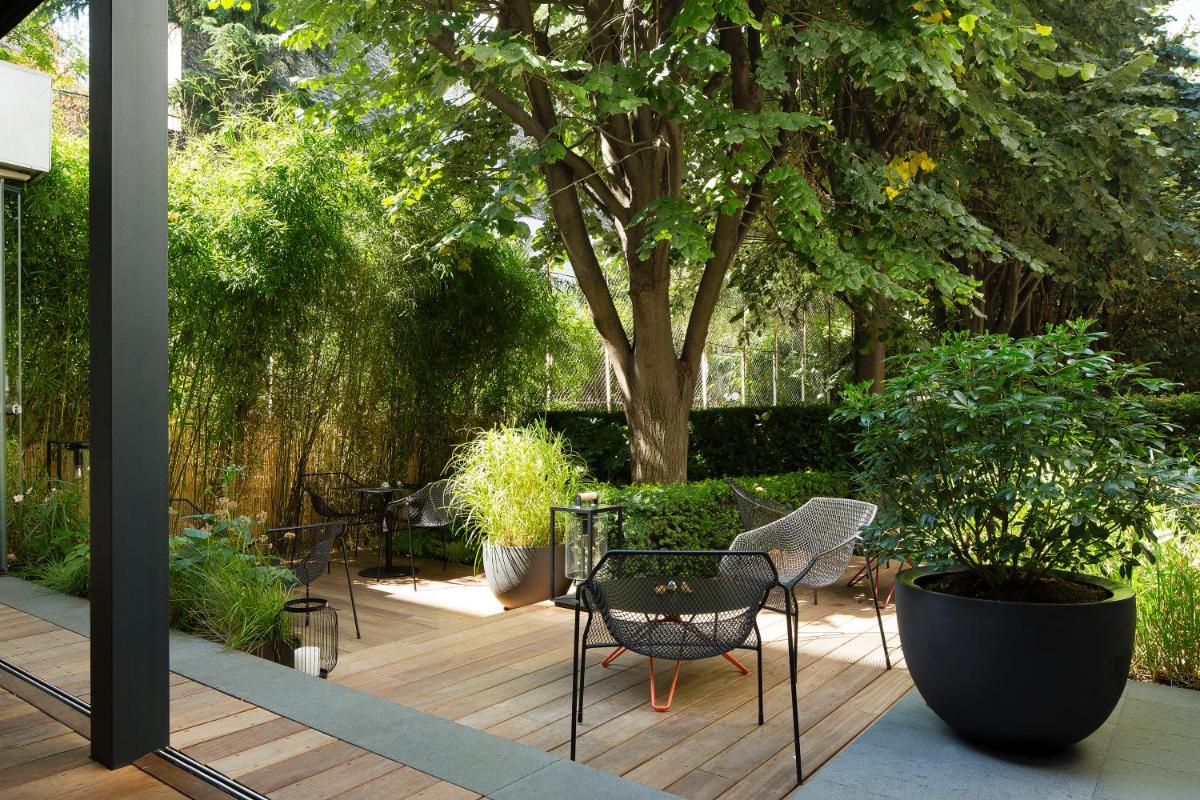 Jardin de l'établissement Hotel & Spa La Belle Juliette