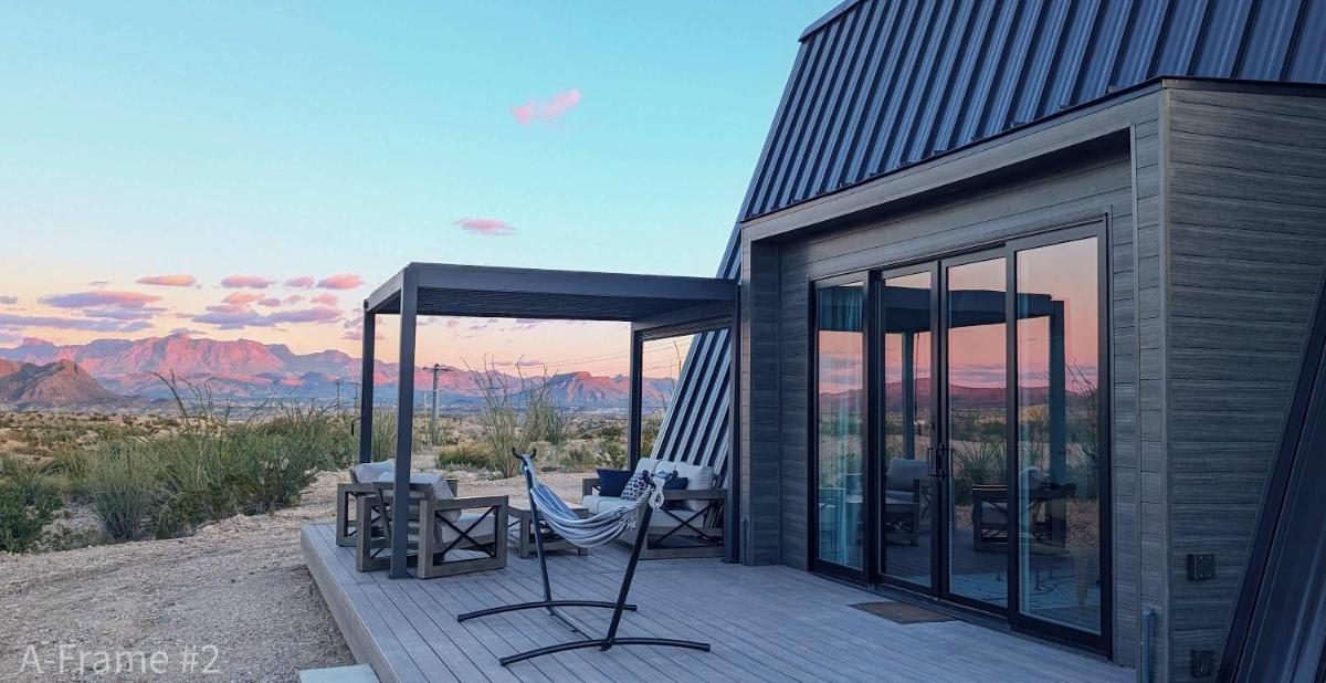 Stardust Big Bend Luxury A-Frame#10 with a fab view - Housity
