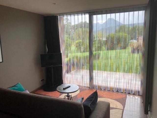 Vue générale sur la montagne ou vue sur la montagne depuis l'hôtel