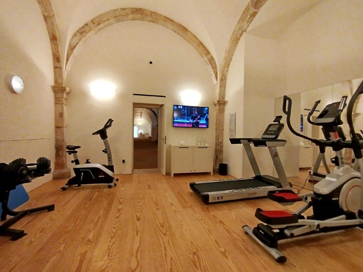 O centro de fitness e/ou as comodidades de fitness de Montebelo Mosteiro de Alcobaça Historic Hotel