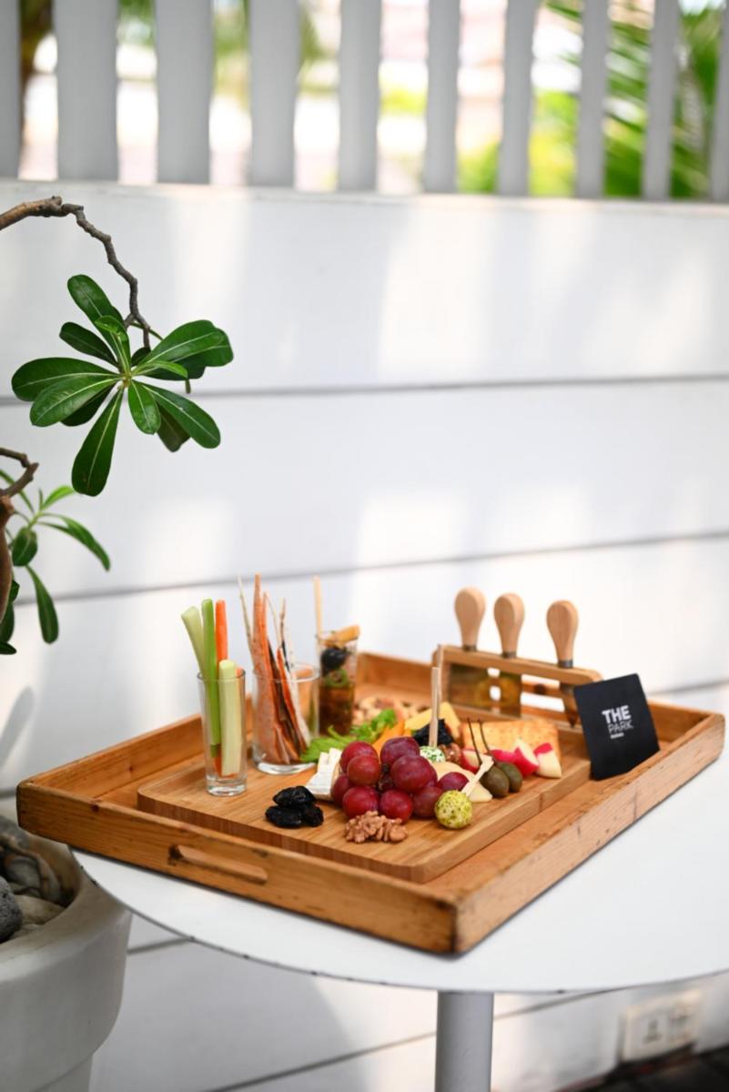 a tray of food on top of a table at The Park Kolkata in Kolkata