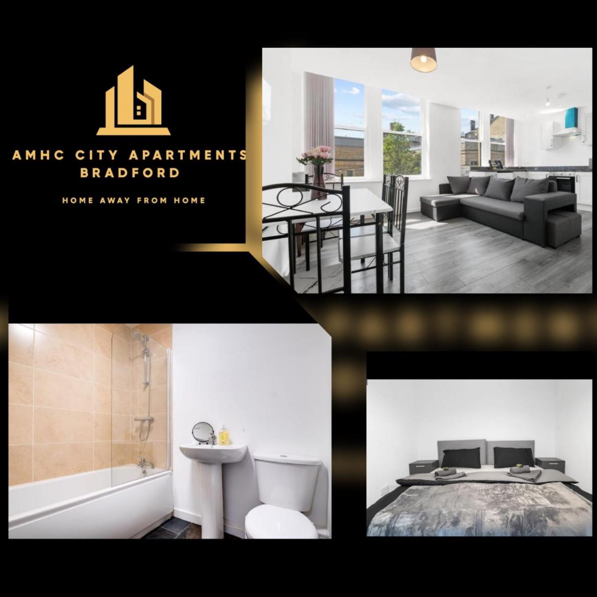 Amhc City Apartments Bradford City Centre One & Two bedroom Apartments, 24 HOURS EXPRESS SELF CHECK IN, LONG STAY CONTRACTORS WELCOME, Paid Parking Available nearby - Housity