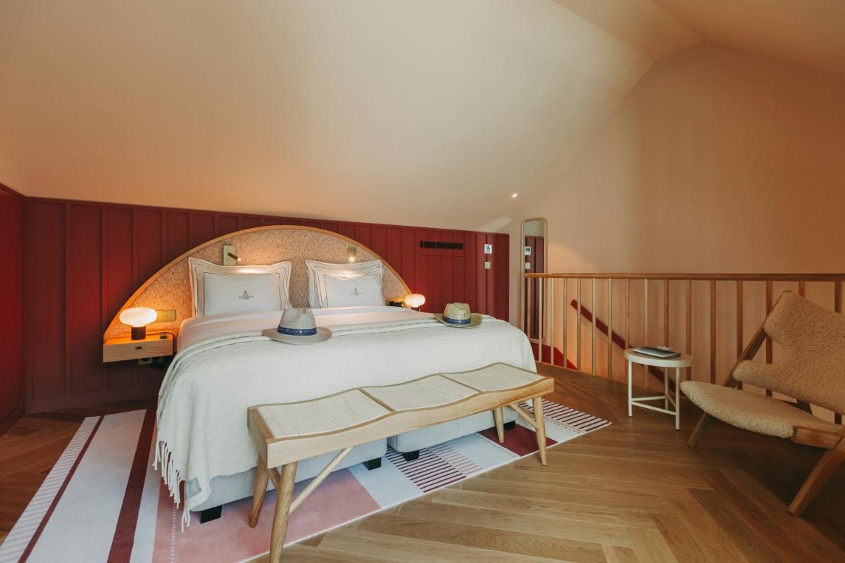 Uma cama ou camas num quarto em Torel Quinta da Vacaria - Douro Valley