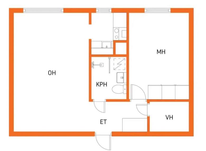 Tampere city center one bedroom apartment - train station, Nokia Arena, Netflix - Housity