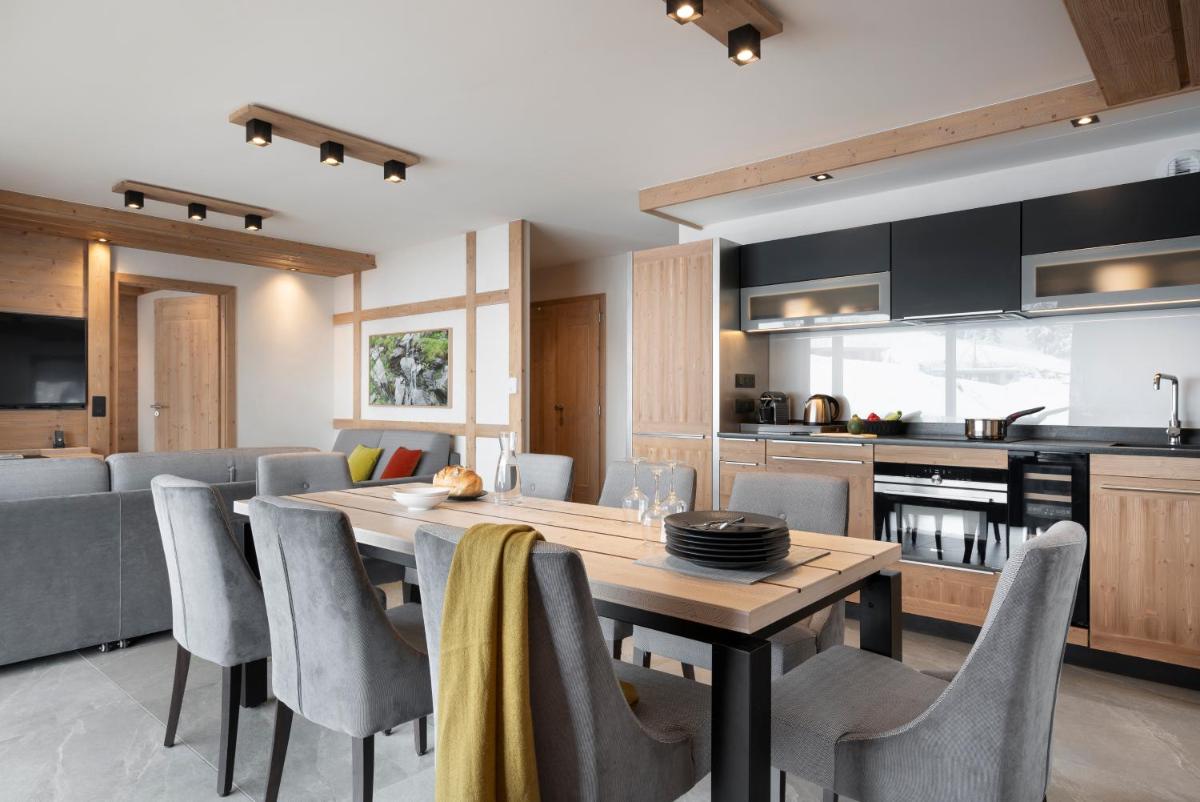 Cuisine ou kitchenette dans l'établissement MGM Hôtels & Résidences - Résidence Le Hameau de l'Ours