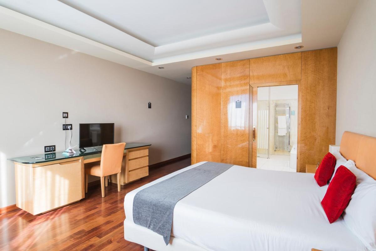 Cama o camas de una habitación en Alda Mirador del Moncayo