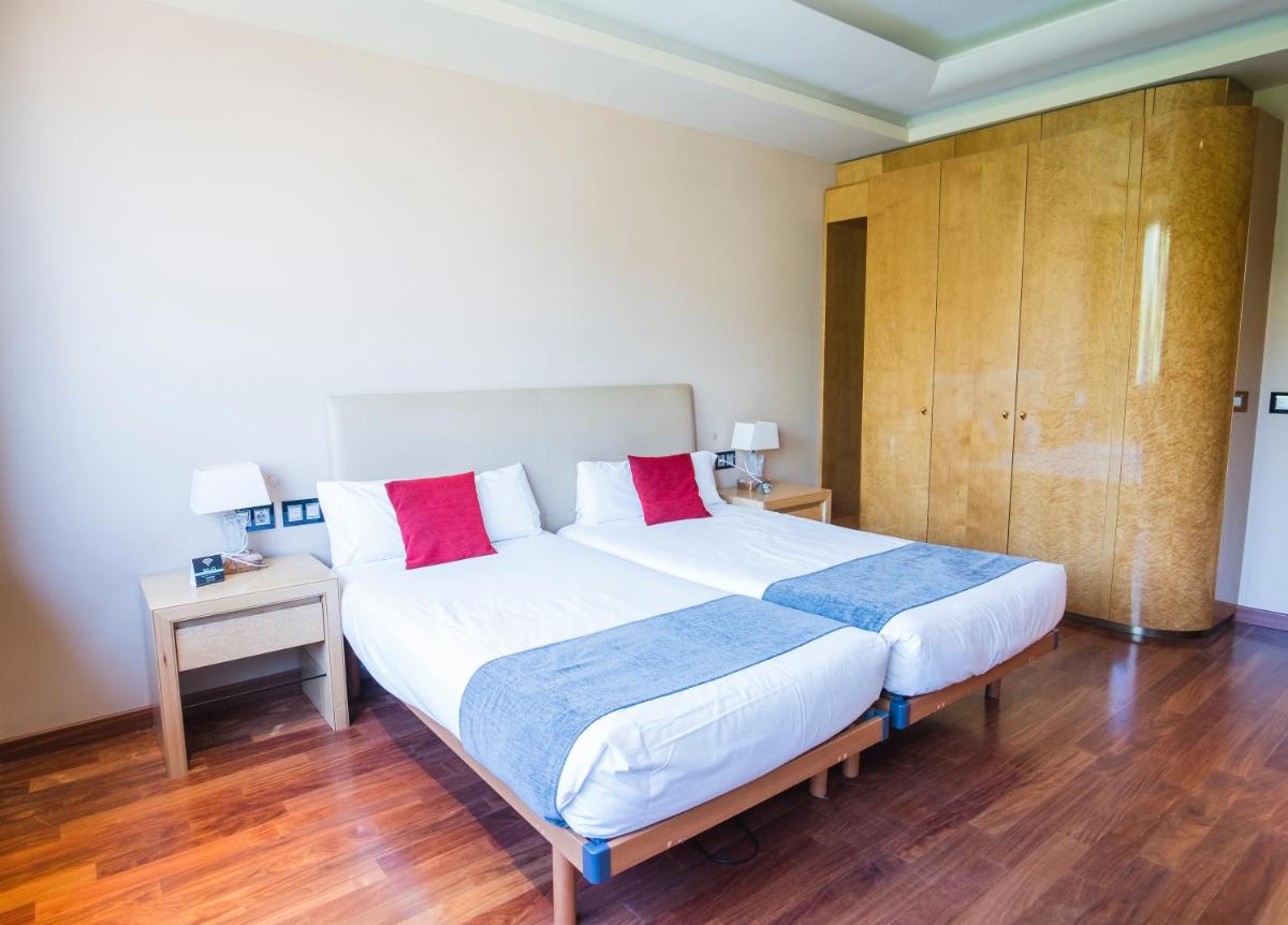 Cama o camas de una habitación en Alda Mirador del Moncayo