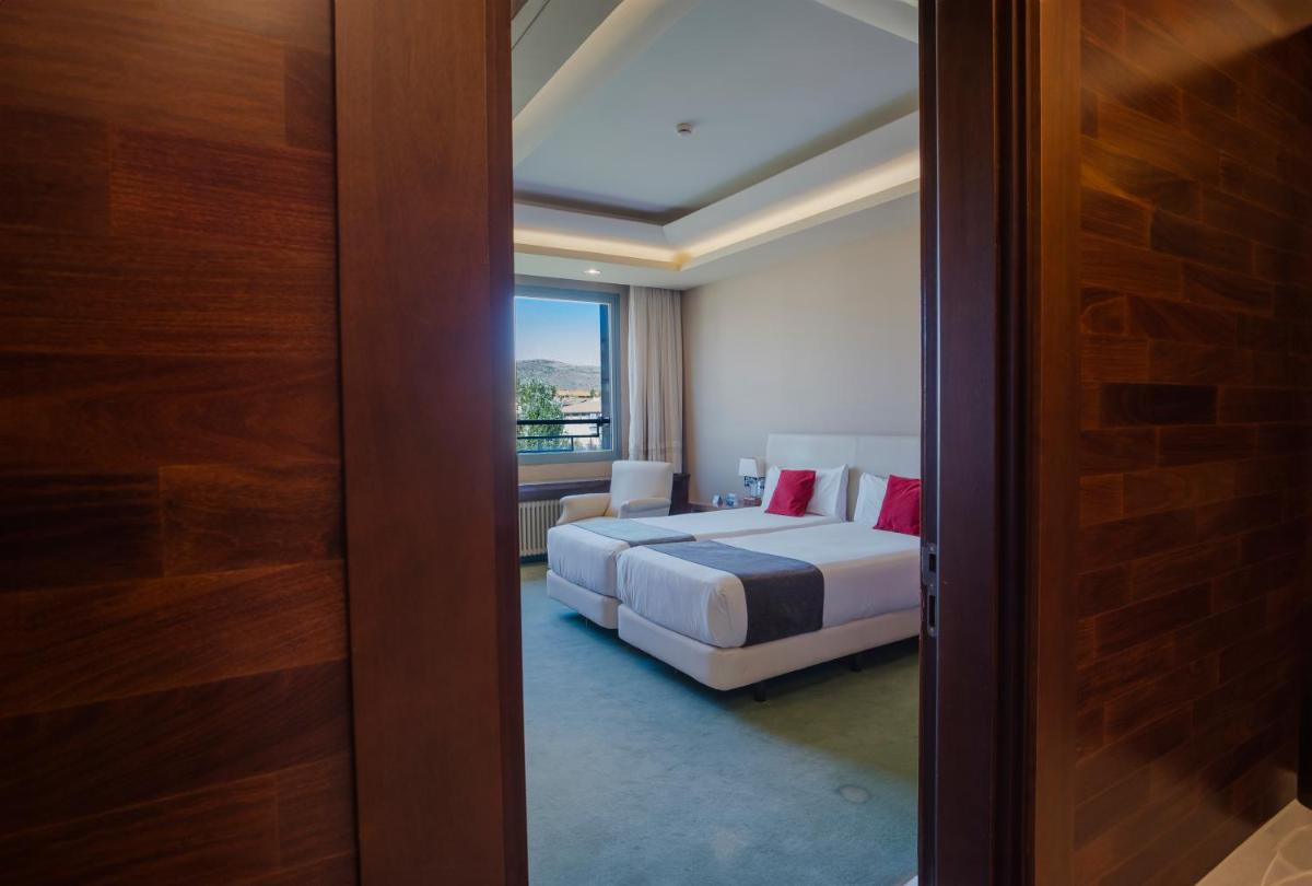 Cama o camas de una habitación en Alda Mirador del Moncayo