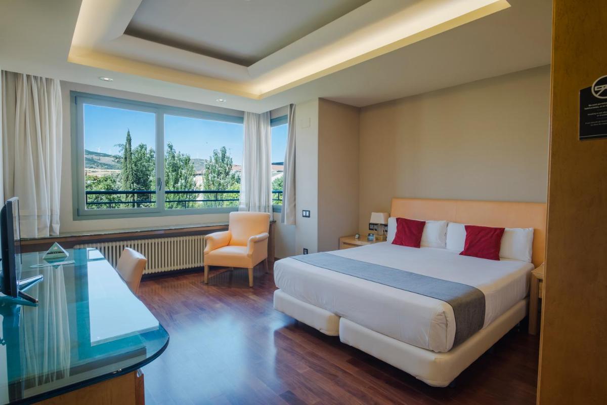 Cama o camas de una habitación en Alda Mirador del Moncayo
