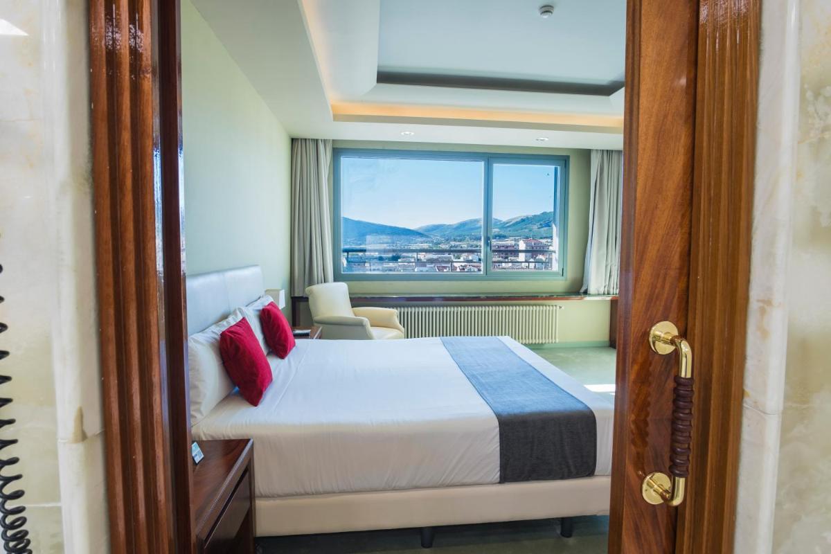 Cama o camas de una habitación en Alda Mirador del Moncayo