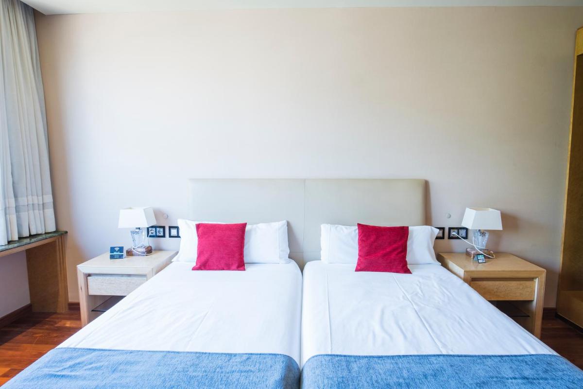 Cama o camas de una habitación en Alda Mirador del Moncayo