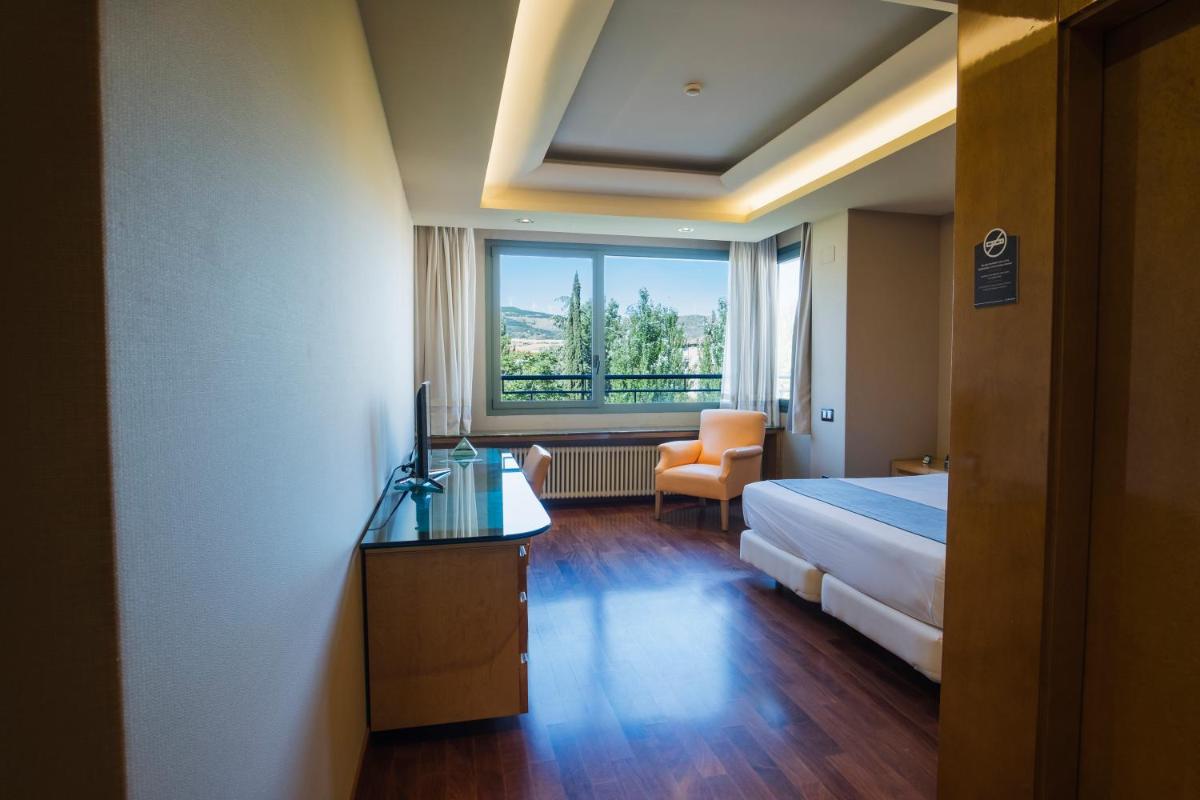 Cama o camas de una habitación en Alda Mirador del Moncayo
