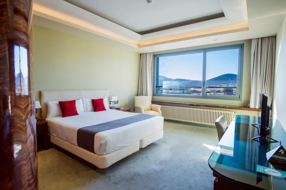 Cama o camas de una habitación en Alda Mirador del Moncayo