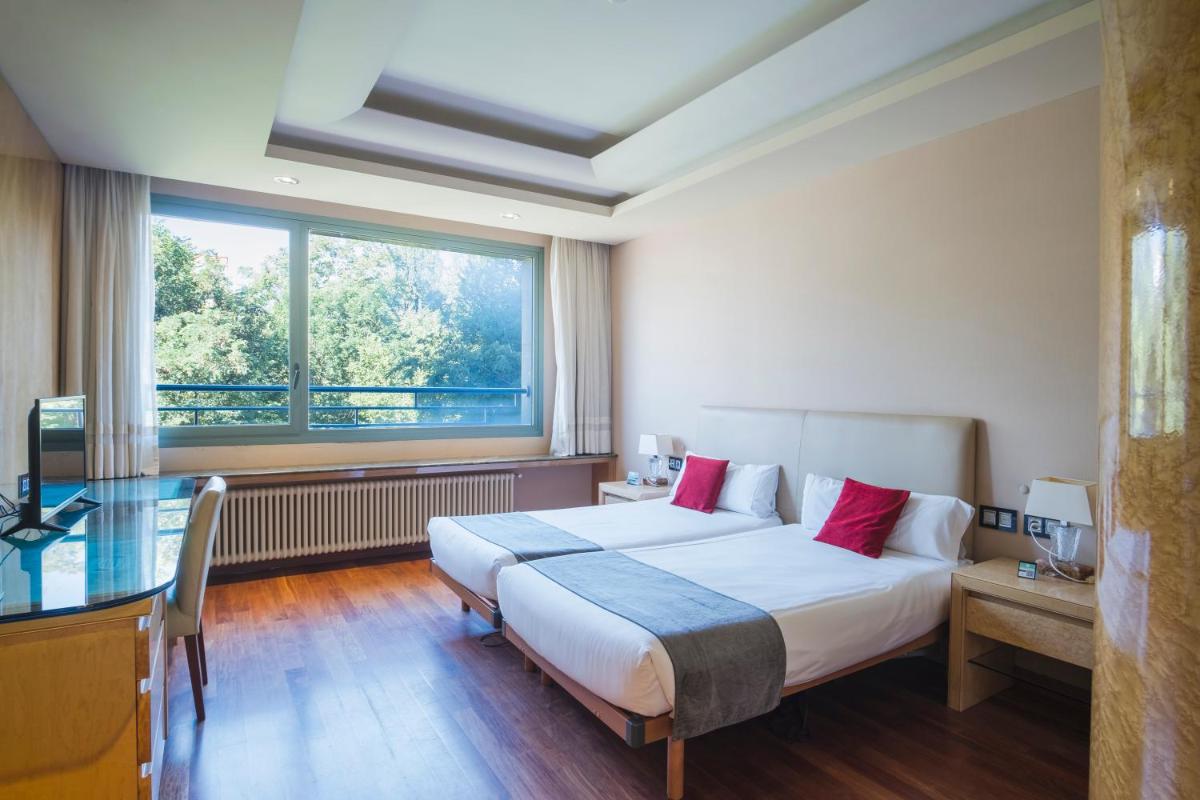 Cama o camas de una habitación en Alda Mirador del Moncayo