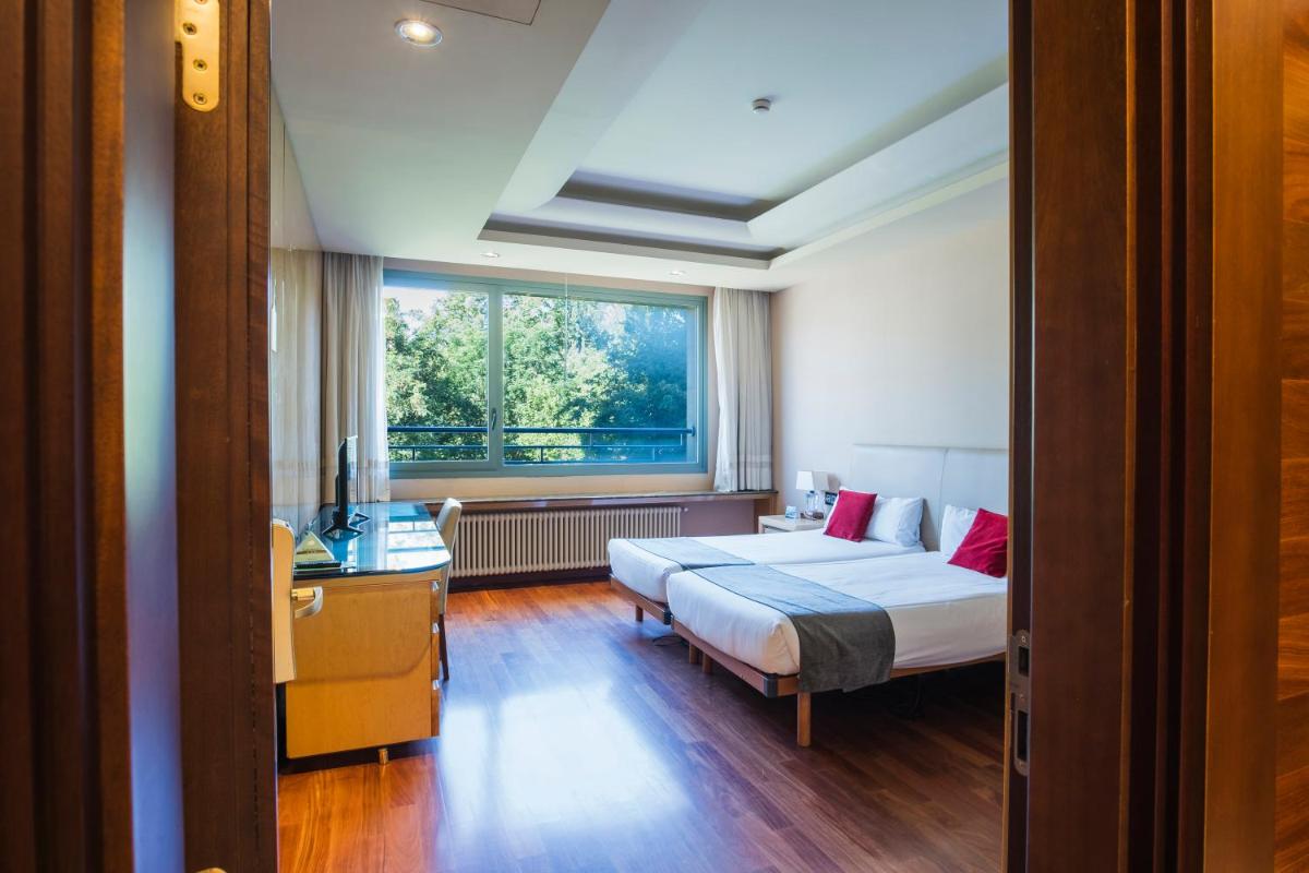 Cama o camas de una habitación en Alda Mirador del Moncayo