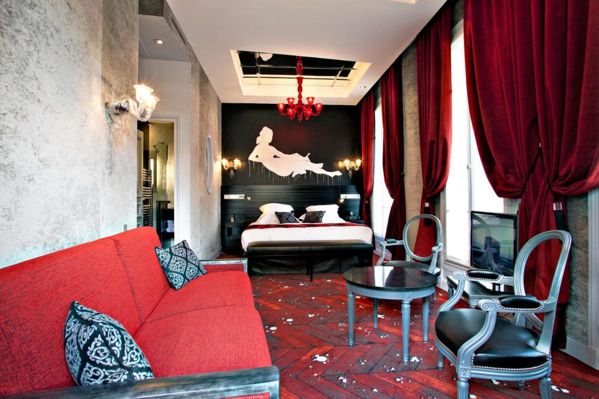 Coin salon dans l'établissement Maison Albar- Le Champs-Elysées