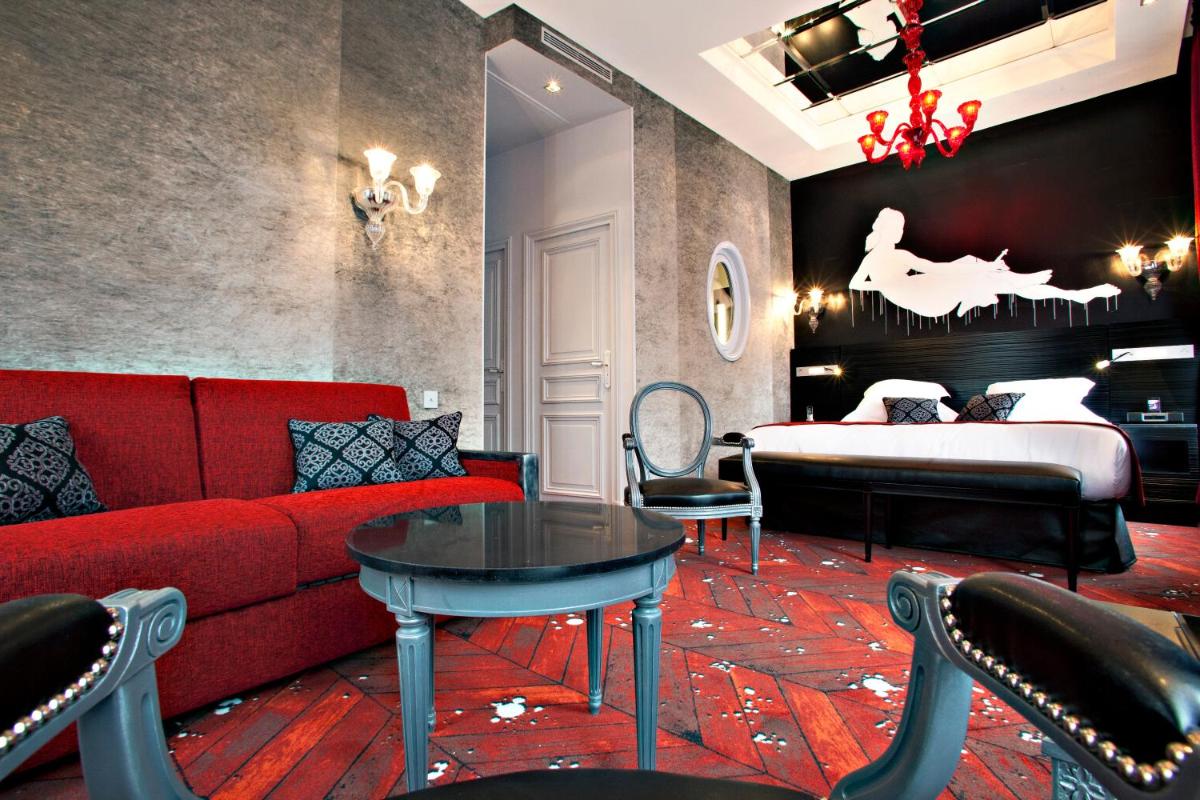 Coin salon dans l'établissement Maison Albar- Le Champs-Elysées